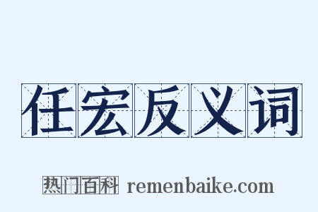 任宏反义词是什么意思的图片